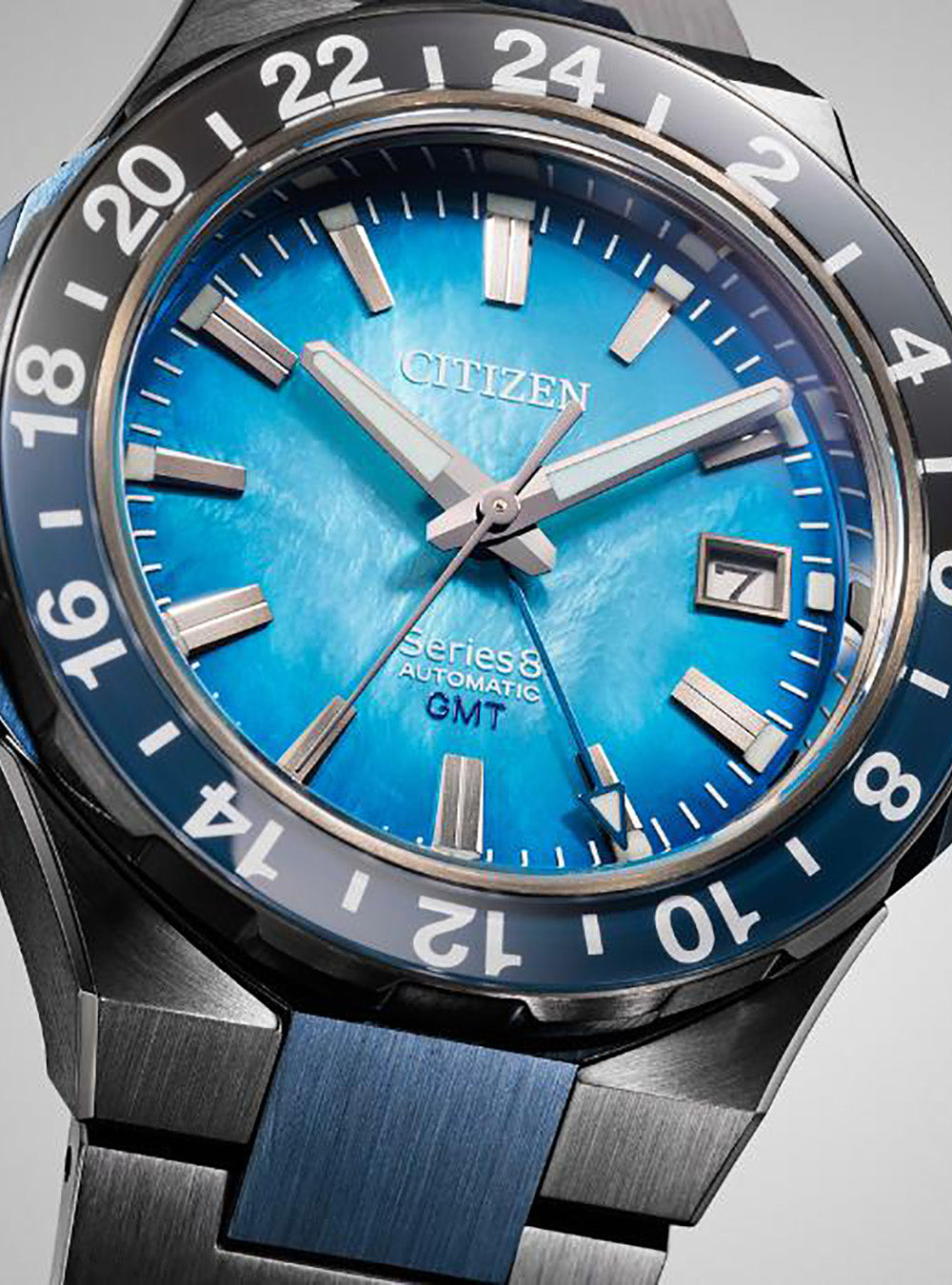 CITIZEN Series 8 GMT 880 Mechanical Watch NB6036-52N - 100th Anniversary Limited Edition - Made in Japan - Perfect for Travelers & Watch Collectors
