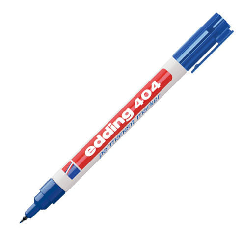 edding 404 Permanent Marker Pen Bullet Tip - Black Ink, Quick-Drying, Fade-Resistant for Office, School & Industrial Labeling