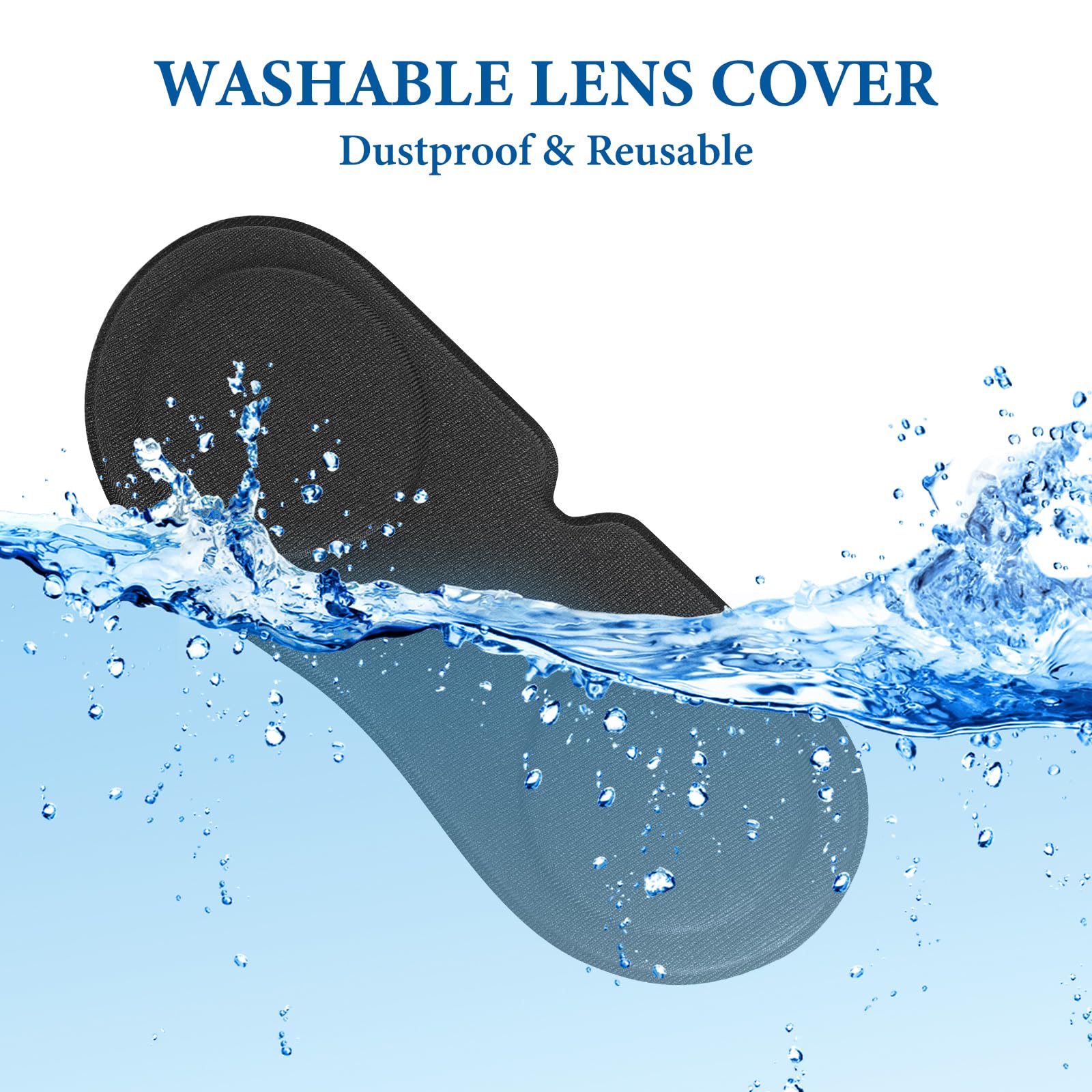 Geekria VR Face Mask & Lens Cover Compatible with Meta Quest 3 - Sweatproof Silicone Face Cushion & Protective Cover - Full VR Protection (Black) - Perfect for Gaming, Fitness & Immersive Virtual Reality Experiences