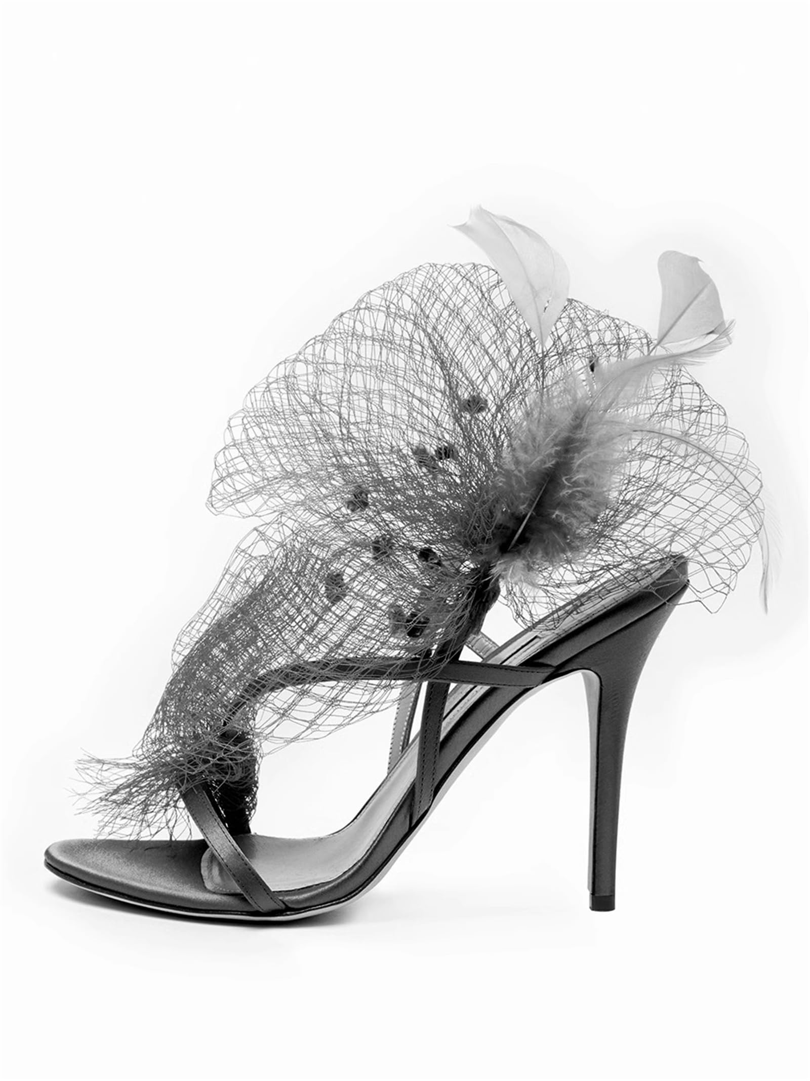RHS4 Women's Comfortable Braided Leather High Heel Sandals - Nude Square Open Toe Strappy Dress Pumps with Pillow Weave for Casual Wear, Office & Evening Events (Size 5, Black)