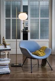 Oluce Alba Floor Lamp - Modern Italian Design LED Standing Light for Living Room, Bedroom & Office - Dimmable Ambient Lighting for Home Decor