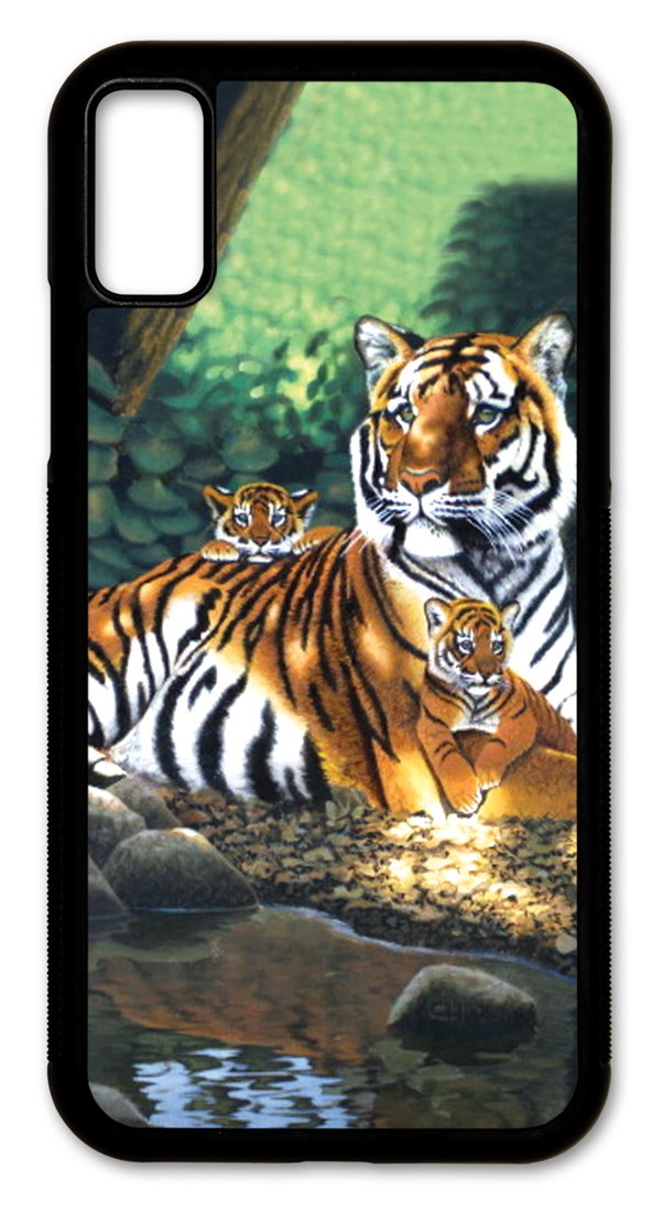 Slim Fit Tiger and Cubs Multi-Colored Phone Case Compatible with Apple iPhone XR - Protective Cover for Everyday Use, Travel & Outdoor Activities
