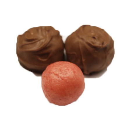 Scott's Cakes Premium Milk Chocolate Covered Strawberry Marzipan Truffles - 1 Pound Gift Box in Christmas Plaid - Perfect for Holiday Gifting, Party Favors & Sweet Treats