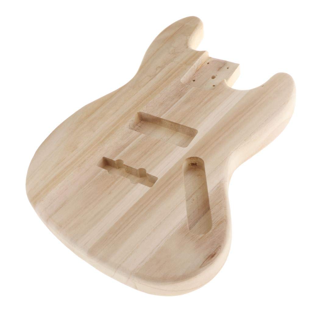 Unfinished DIY Guitar Body Blank - 1PC Solid Wood for JB Guitar Parts Replacement & Custom Builds - Perfect for Luthiers, Musicians & Guitar Enthusiasts