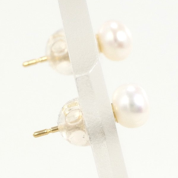 18K Yellow Gold Pearl Earrings for Women - Classic Elegant Jewelry Gift for Wedding, Anniversary & Special Occasions