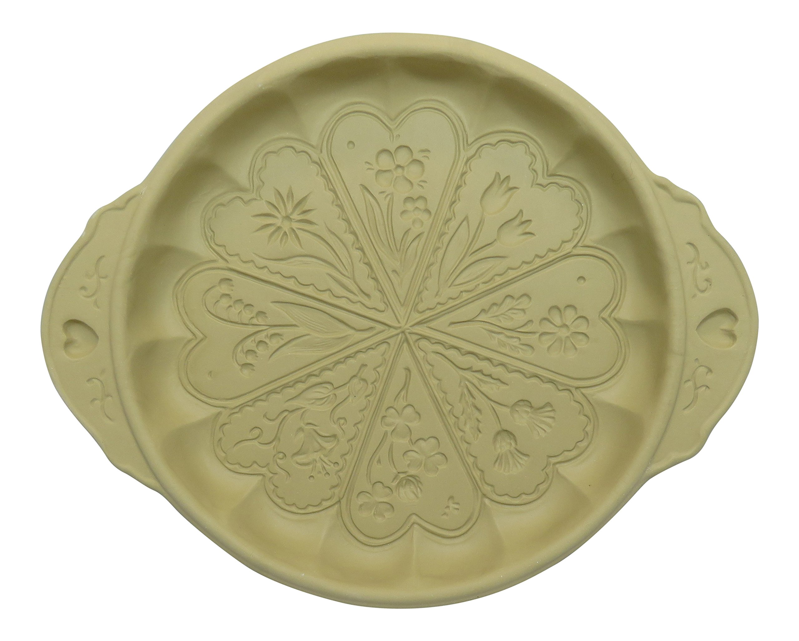 Organic Brown Bag Meadow Flowers Shortbread Pan - Perfect for Baking Homemade Cookies, Cakes & Pastries - Ideal for Gifts, Tea Parties & Holiday Treats