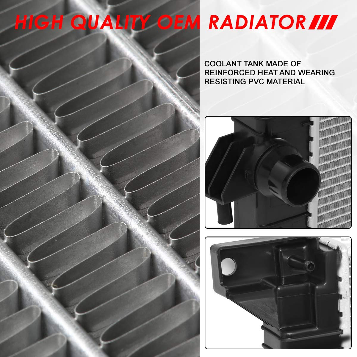 Auto Dynasty DPI 13046 Aluminum Core 1-Row Cooling Radiator for 2007-2013 Ford Expedition & Lincoln Navigator 5.4L V8 - Direct Fit Replacement for Engine Cooling System, Off-Road & Towing Use