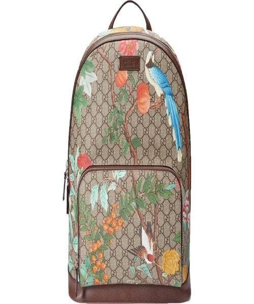 Gucci Tian GG Supreme Backpack for Women - Ebony/Beige Designer Luxury Backpack - Perfect for Travel, Work & Everyday Use