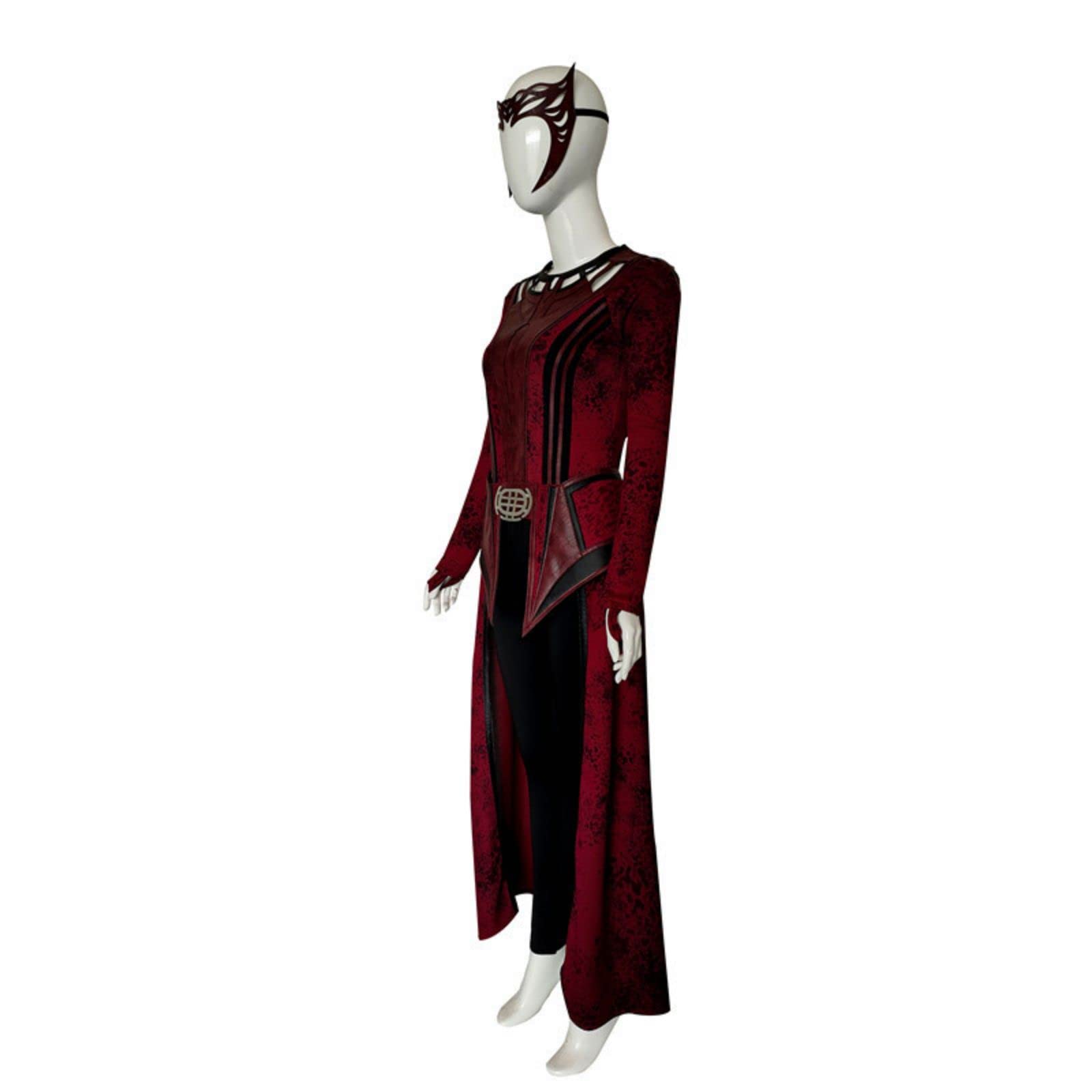 Scarlet Witch Cosplay Costume for Women - Wanda Maximoff Halloween Outfit with Red Cloak & Headpiece (Large Size) | Perfect for Comic Con, Halloween Parties & Marvel Themed Events