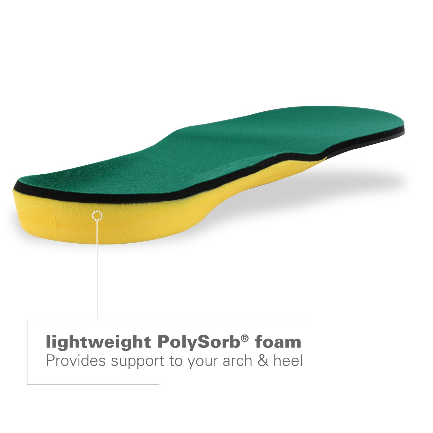 Spenco Polysorb Cross Trainer Arch Support Shoe Insoles for Women - Cushioned Athletic Orthotic Inserts (US Size 5-6.5) | Perfect for Running, Walking & High-Impact Sports