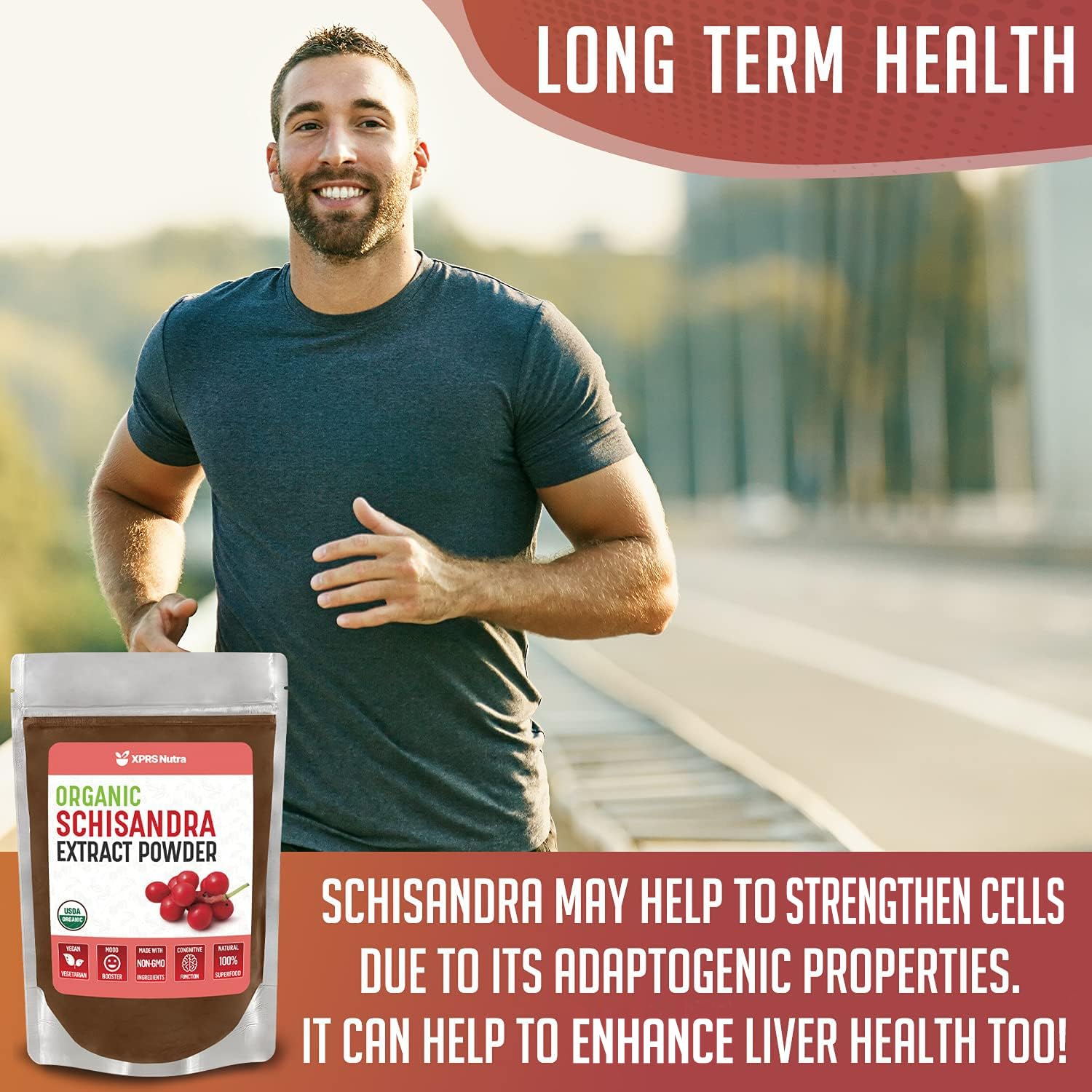 Organic Schisandra Berry Powder Extract - USDA Certified Premium Schisandra Powder for Brain Health, Immunity & Energy - Vegan Superfood Supplement (8 oz) - Perfect for Smoothies, Teas & Wellness Drinks