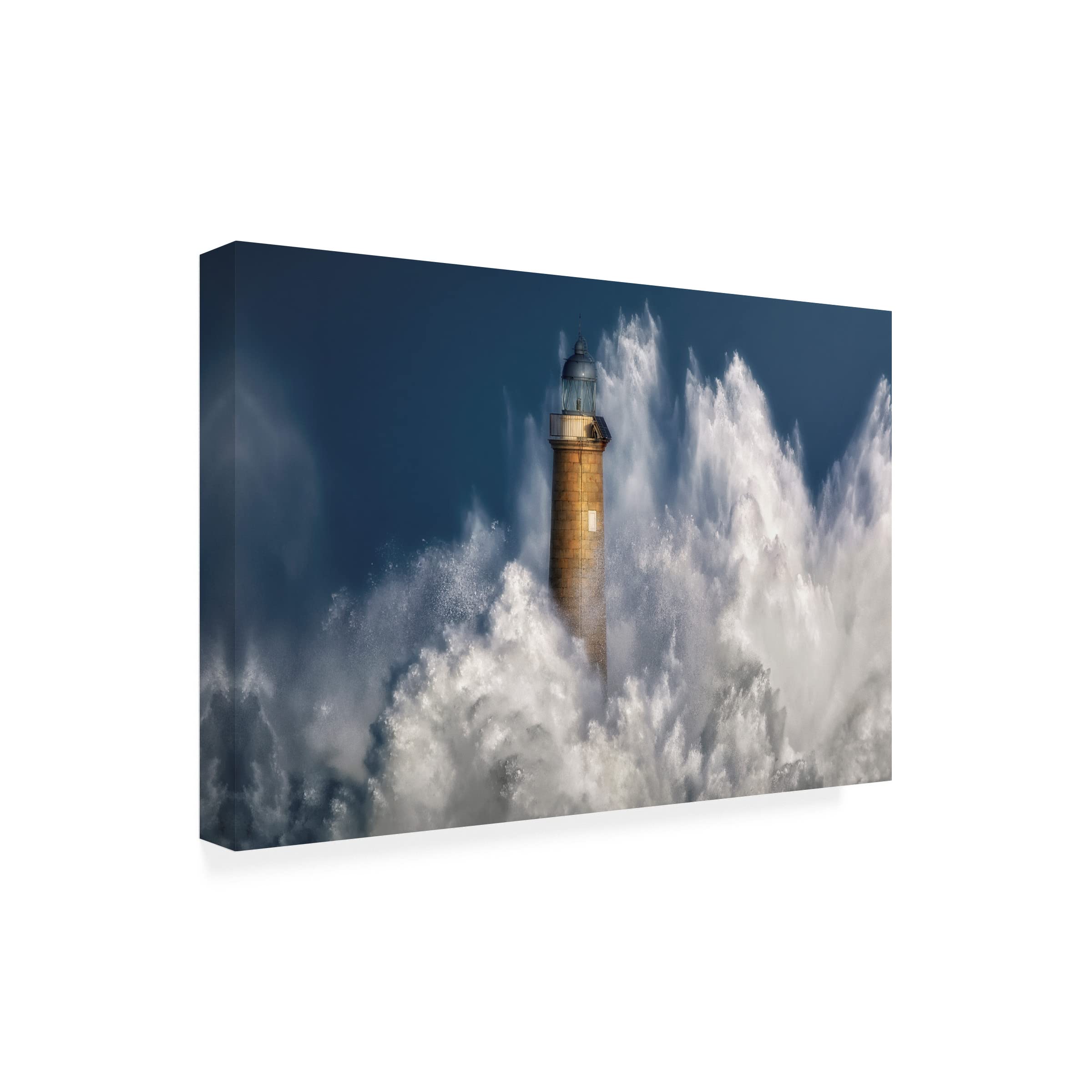 Sergio Saavedra Ruiz 'The Power of The Sea' Canvas Wall Art Print - Coastal Home Decor for Living Room, Bedroom & Office
