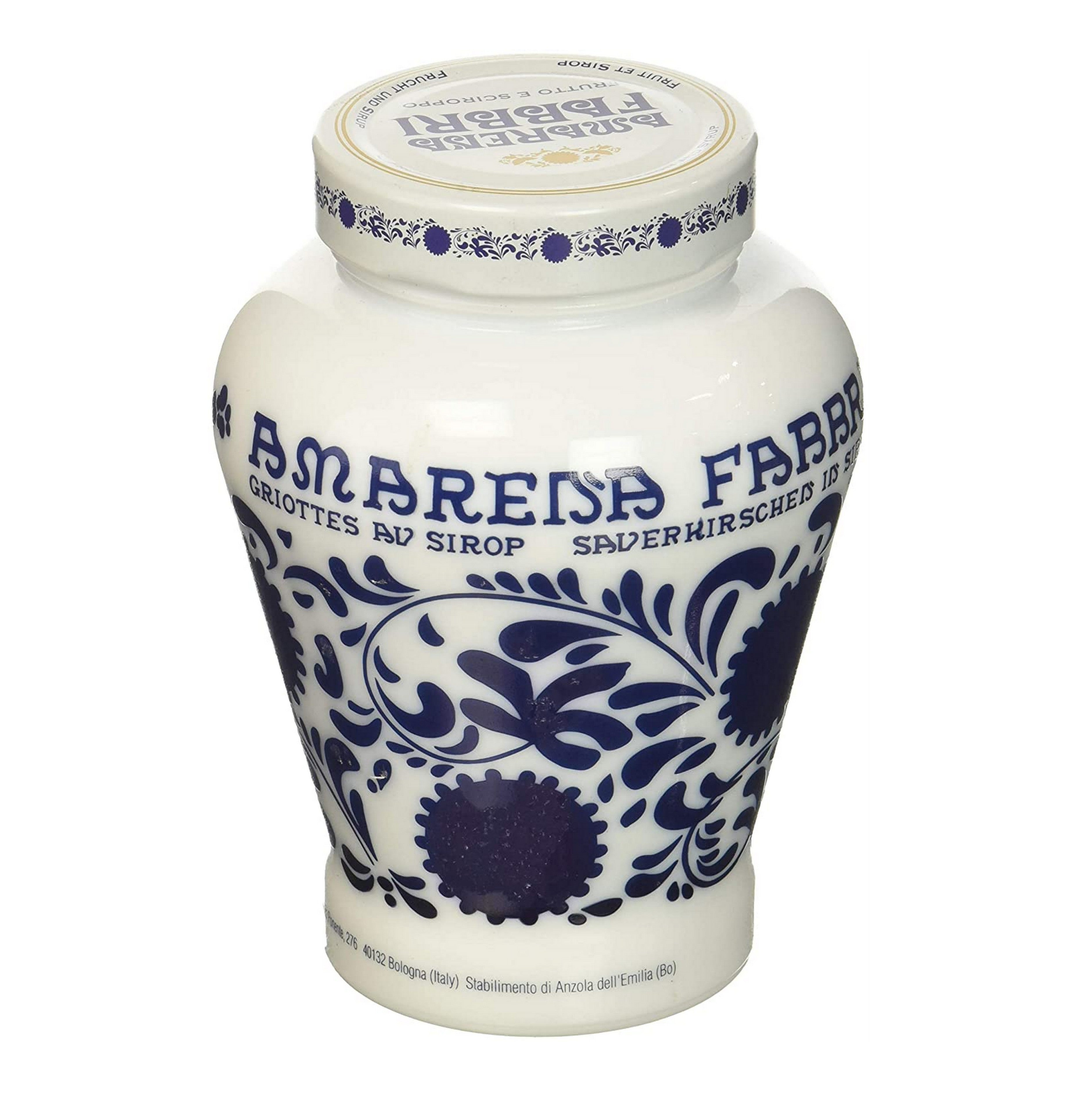 Fabbri Amarena Cherries in Syrup, 21 oz Jar - Premium Italian Cherries for Desserts, Cocktails & Ice Cream Toppings