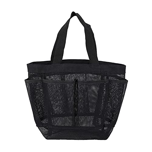 Mesh Shower Bag - Hanging Toiletry Organizer for Travel, College Dorm & Camping Essentials | Portable Quick-Dry Cosmetic Wash Bag | Perfect for Bathroom, Beach, Gym & Vacation Packing