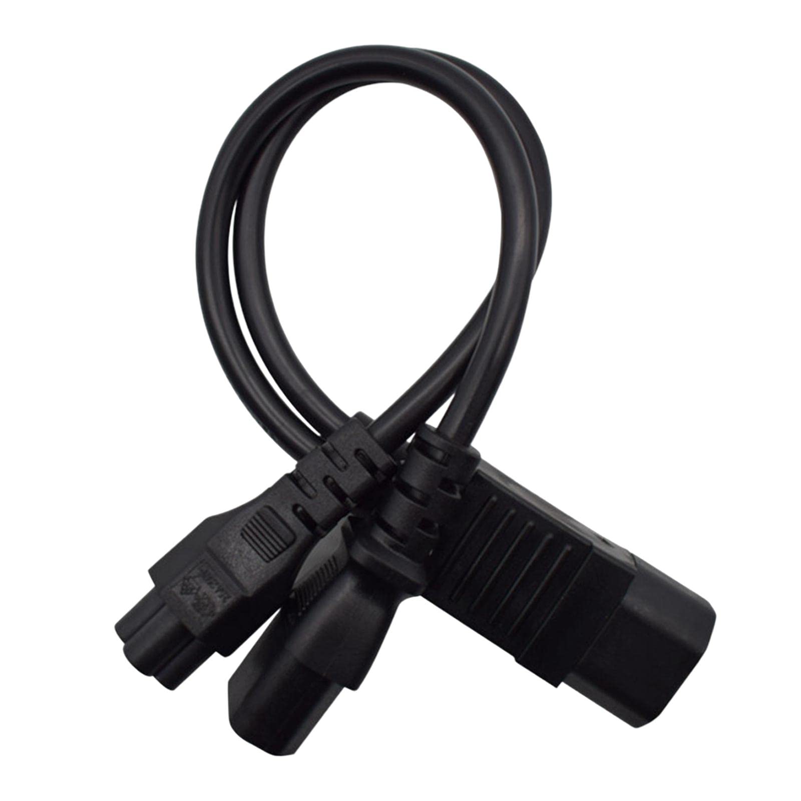 MagiDeal IEC320 C113+C5 Y Splitter Power Cable - Single C14 Male to C13+C5 Female Adapter Cord for Computer, Server & Office Equipment Power Distribution