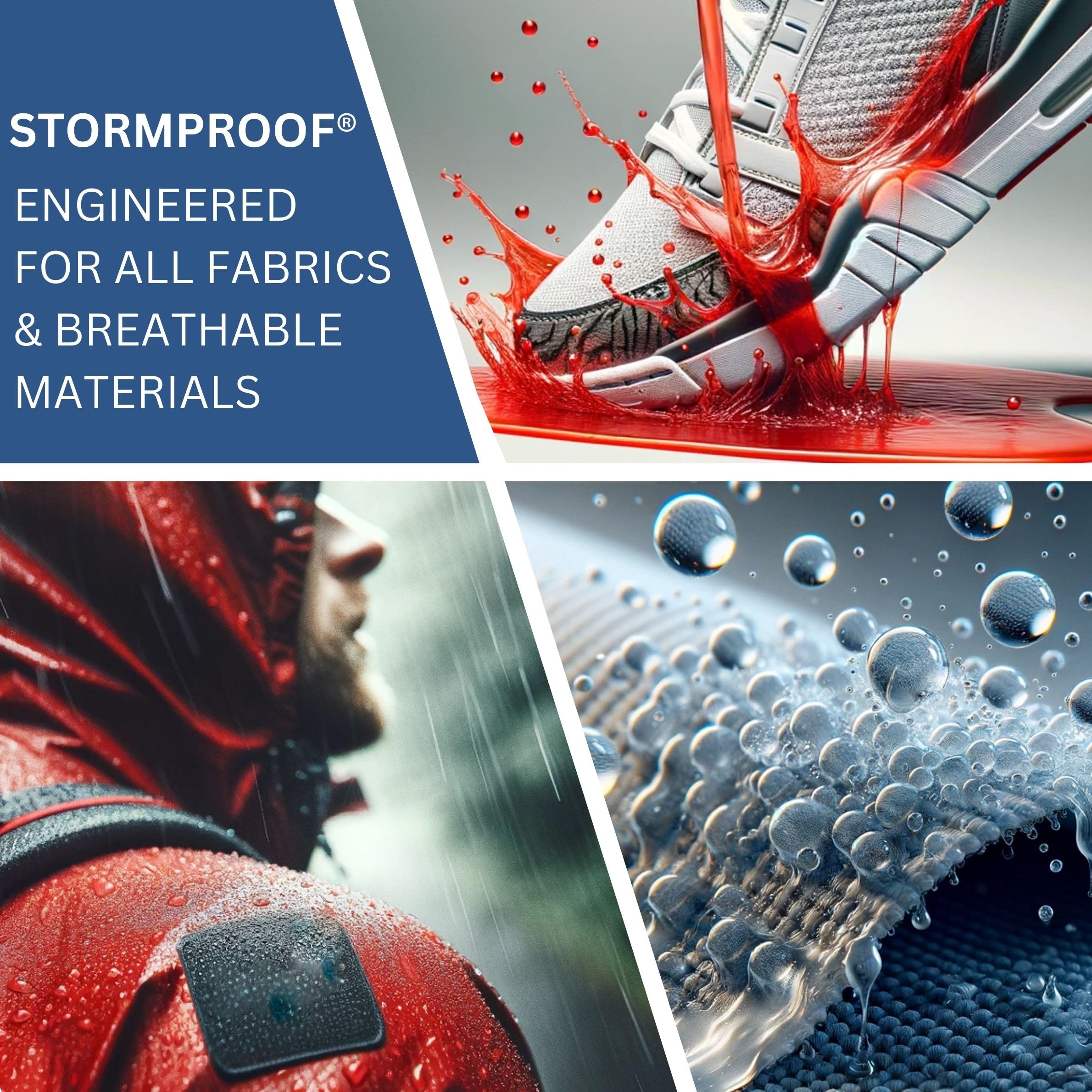 Stormproof Water Repellent Spray 250ml - Waterproof Shoes, Tents, Boots & Outdoor Gear | All-Weather Protection for Hiking, Camping & Adventure