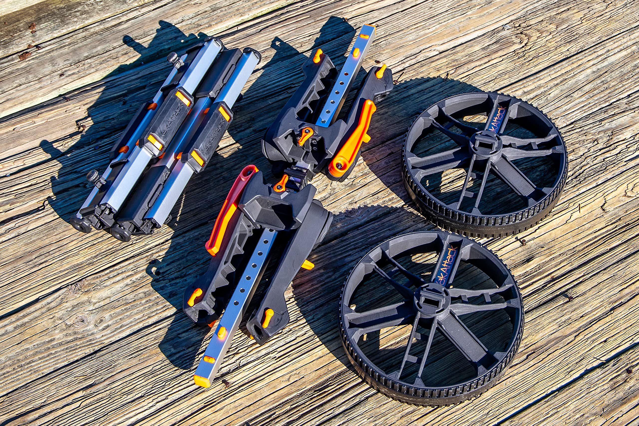 YakAttack TowNStow Collapsible Kayak Cart - Adjustable & Easy Assembly Kayak Transport Dolly for Fishing & Outdoor Adventures | Perfect for Beach, River & Lake Kayaking Trips