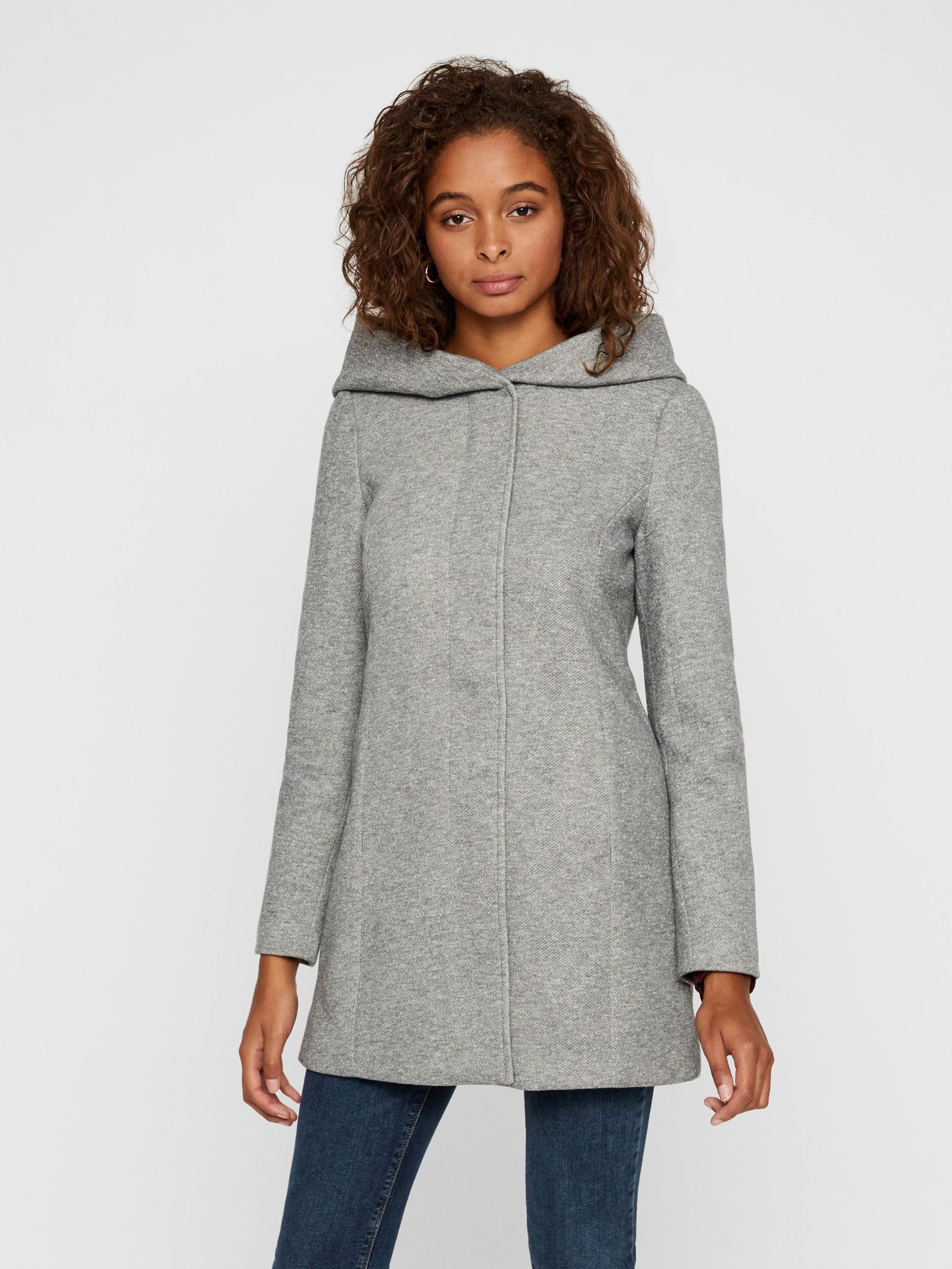 VERO MODA Women's Knit Trench Coat - Stylish & Warm for Fall