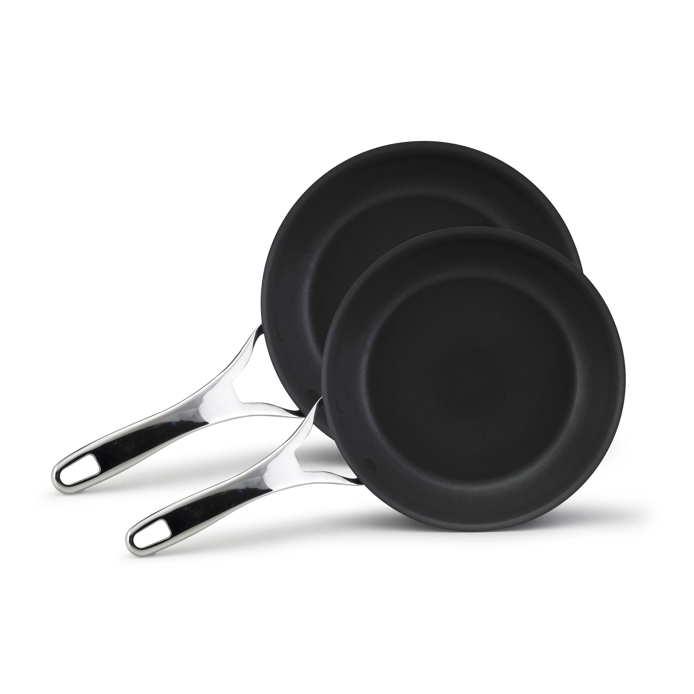 Premium Anolon Nouvelle Copper Hard Anodized Nonstick Fry Pan Set - 8 & 10 Inch Skillets for Professional Cooking | Perfect for Sautéing, Frying & Baking | Durable Gray Cookware for Home Chefs