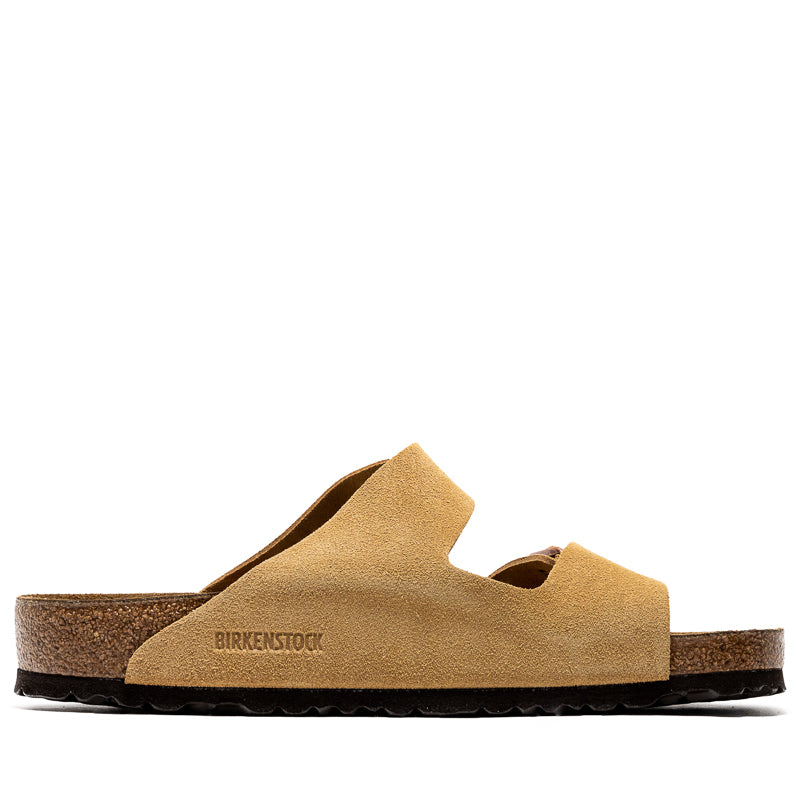 Birkenstock Arizona Suede Sandals in Latte Cream - Comfortable Leather Footbed Slides for Women & Men - Perfect for Casual Wear, Beach, and Everyday Comfort