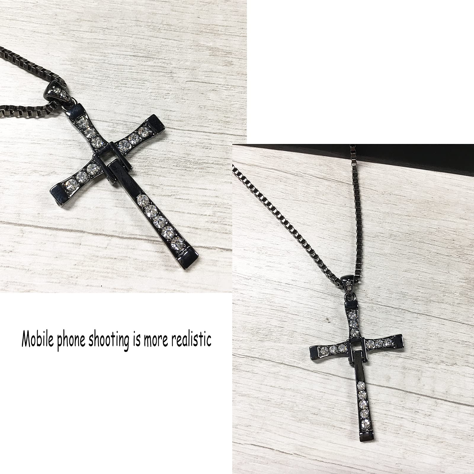 KEYCHIN Inspired Cross Necklace - Titanium Steel Pendant for Sports Enthusiasts & Movie Fans - Unisex Jewelry Gift for Men & Women - Perfect for Workouts, Casual Wear & Movie-Themed Events