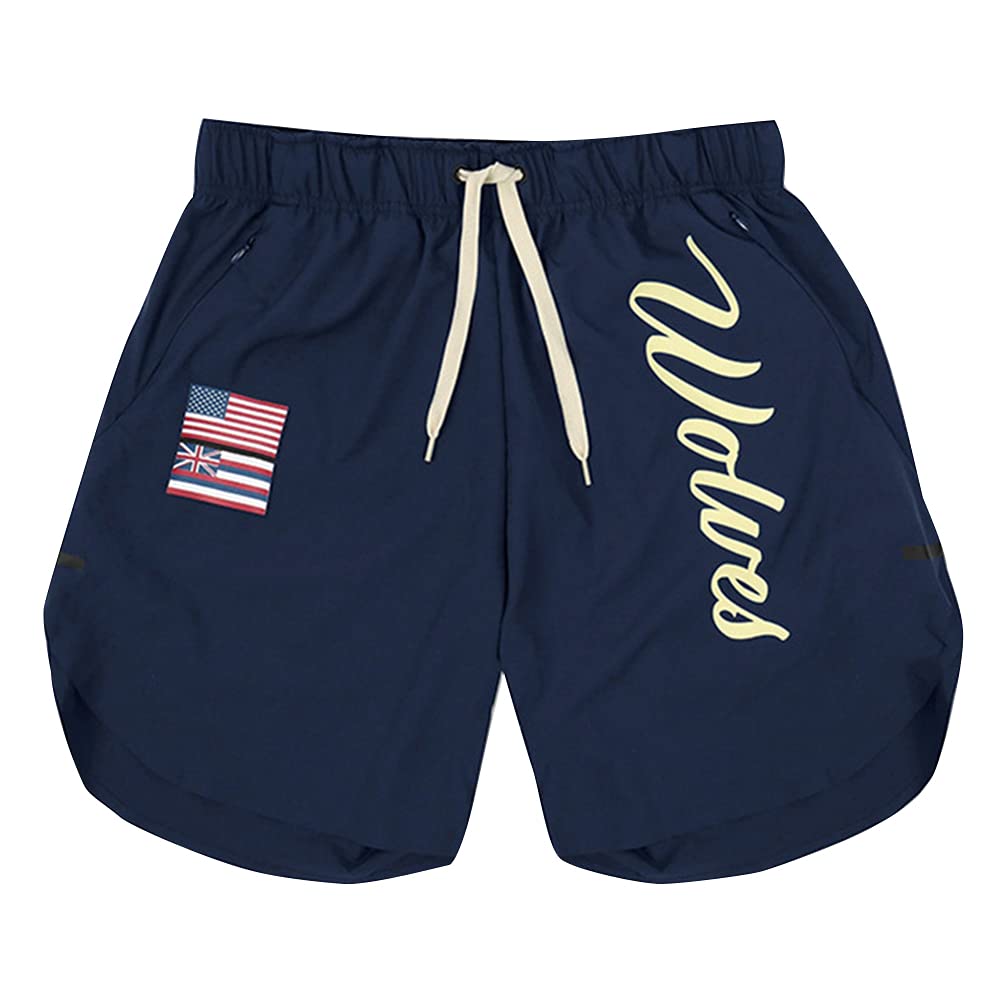 **Men's Quick Dry Loose Fit Outdoor Sports Shorts - Basketball, Workout, Running & Gym Shorts with Zipper Pockets - Perfect for Training, Hiking & Casual Wear**