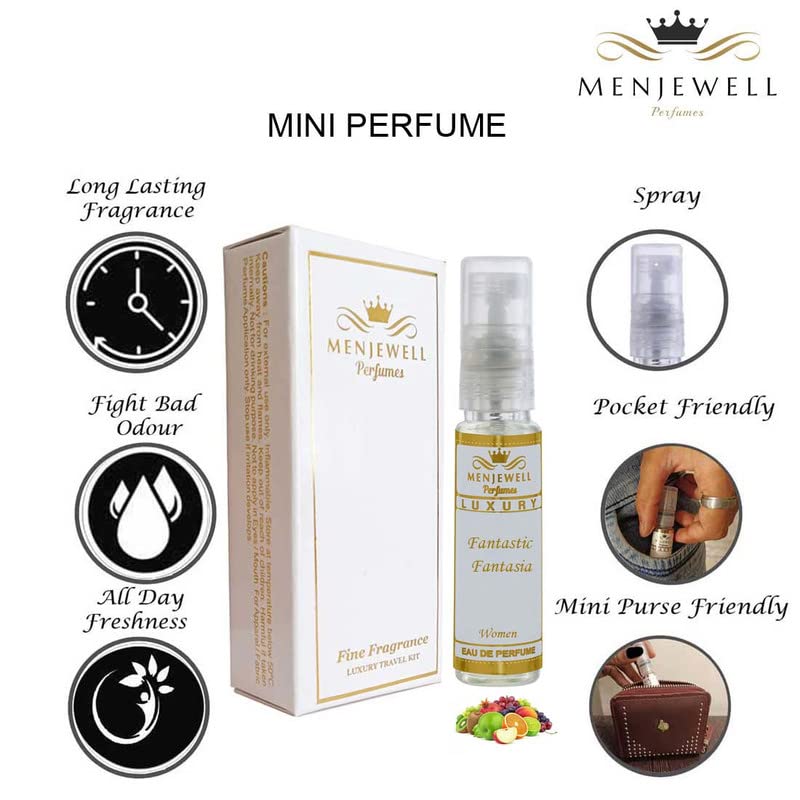 Fantastic Fantasia Perfume for Women - Long Lasting Luxury Fragrance | Travel Size Mini Perfume (10ML) | Perfect for Daily Wear, Date Nights & Special Occasions