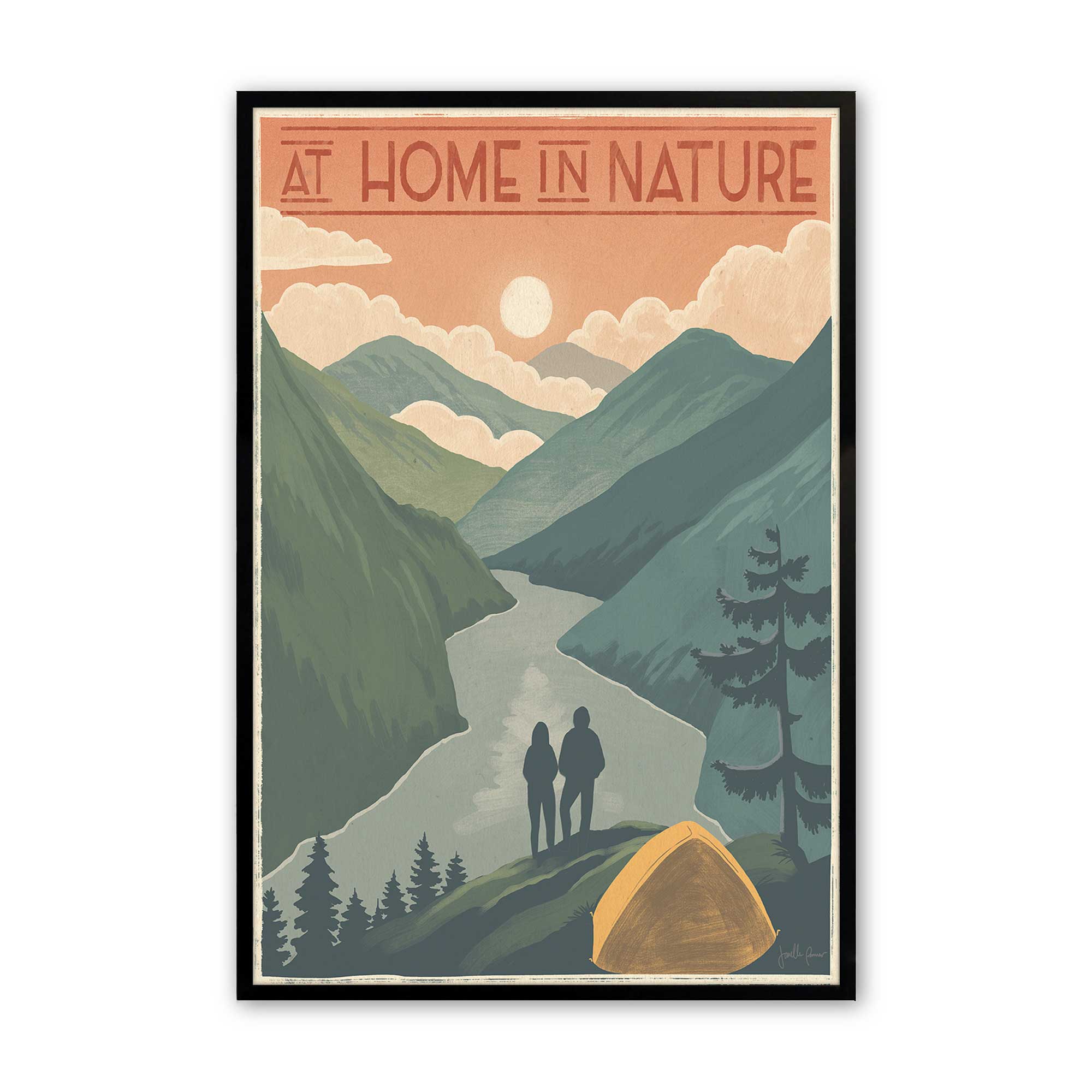 Back to Nature Print - Stunning Landscape & Wildlife Wall Art for Home & Office Decor | Perfect for Living Room, Bedroom & Office Spaces