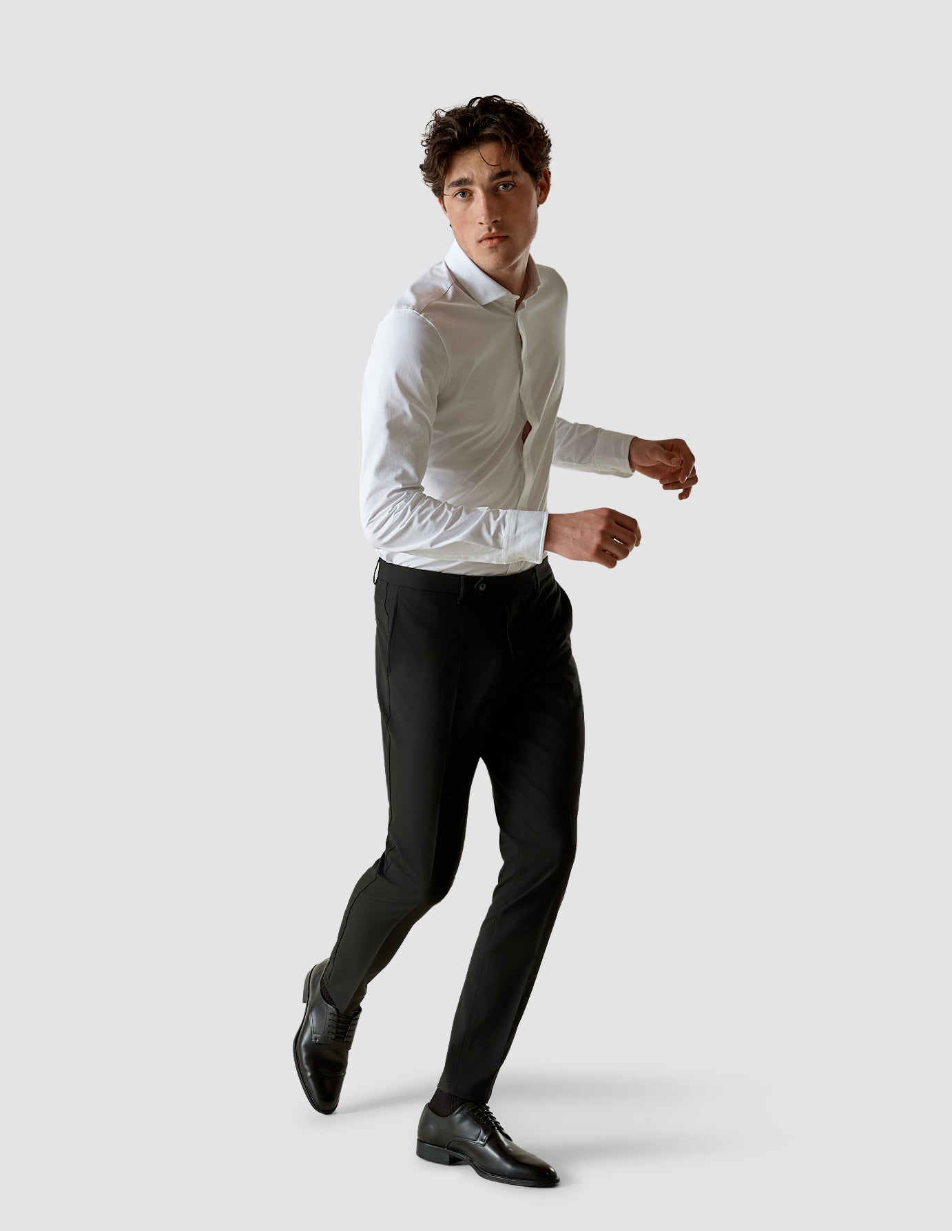 Slim Fit Essential Black Suit Pants for Men - Professional Office Wear & Formal Occasions