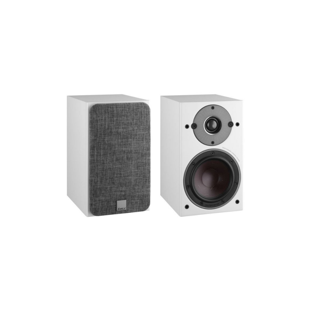DALI Oberon 1 Compact Bookshelf Speakers - Premium HiFi Bookshelf Speakers for Home Theater, Music Listening & Gaming (Pair, Black/Walnut/White) - Perfect for Living Room, Bedroom & Home Studio Setup