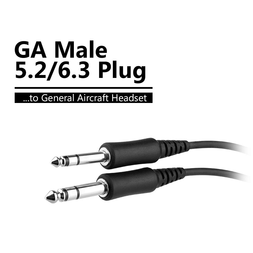 Spider Wireless Aviation Headset Adapter for Bose A20 - LEMO 6Pin to General Aircraft (GA) - Perfect for Pilots & Flight Training
