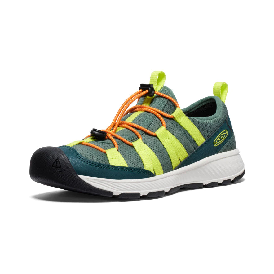 Keen Sea Moss/Scarlet Ibis Motozoa Kids' Sneakers - Lightweight & Durable Children's Shoes for Outdoor Play, School & Everyday Adventures