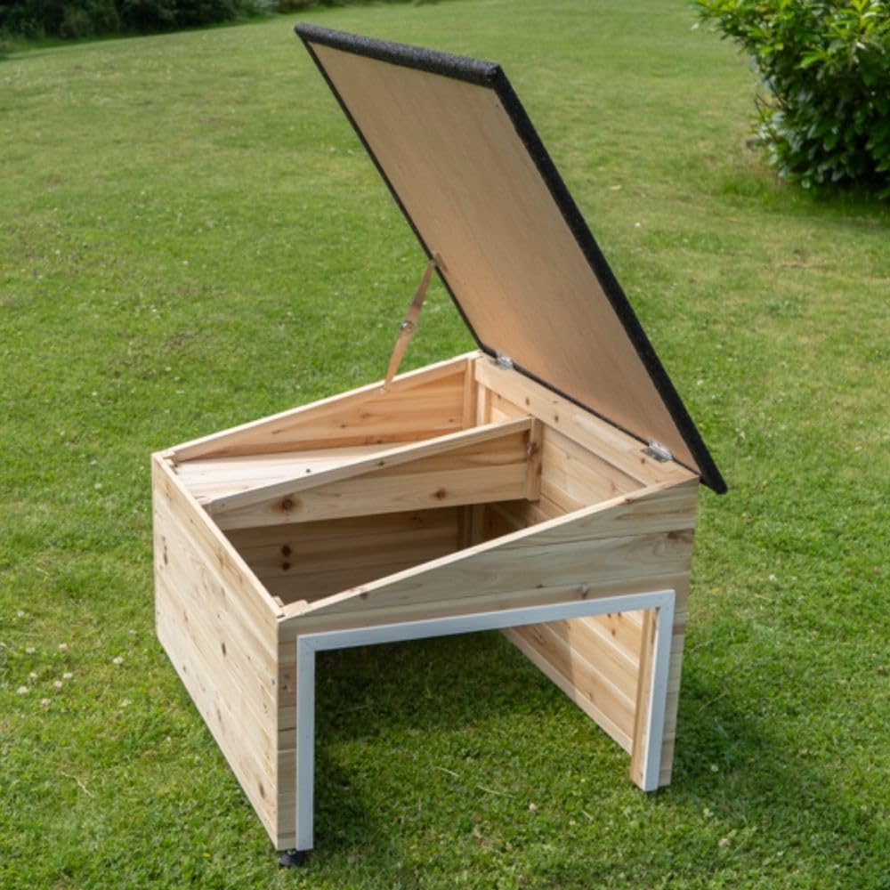 Alpine 25x25x20 Inch Lawn Mower Storage Shed - Weatherproof Outdoor Garden Tool Organizer for Mowers, Trimmers & Equipment - Perfect for Backyard, Garage & Patio Storage