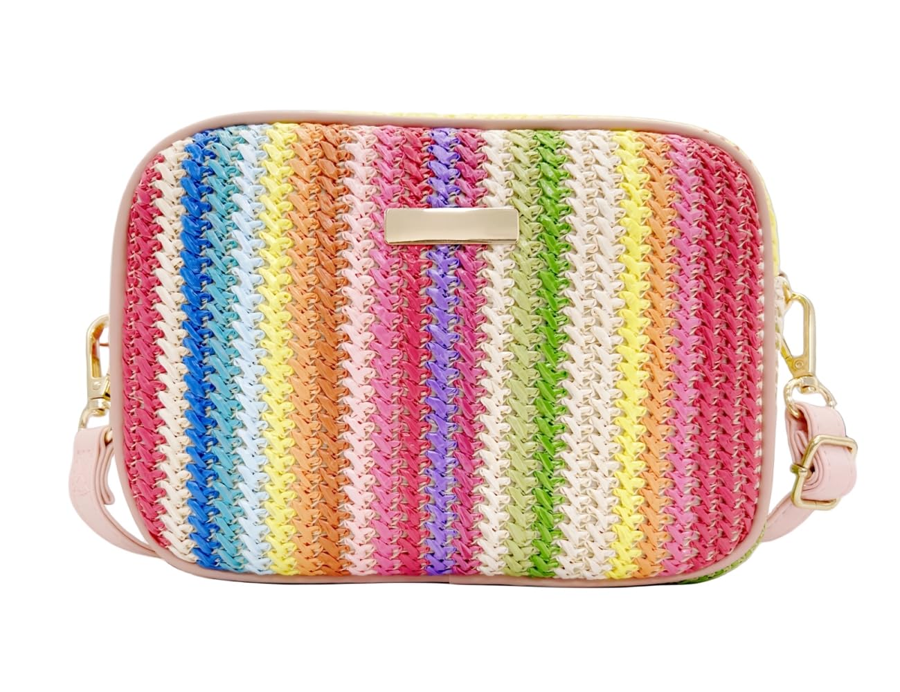 Trendy Straw Crossbody Bag for Women - Small Woven Purse, Cute Beach Shoulder Handbag for Spring & Summer | Perfect for Beach Outings, Vacation, and Casual Everyday Use