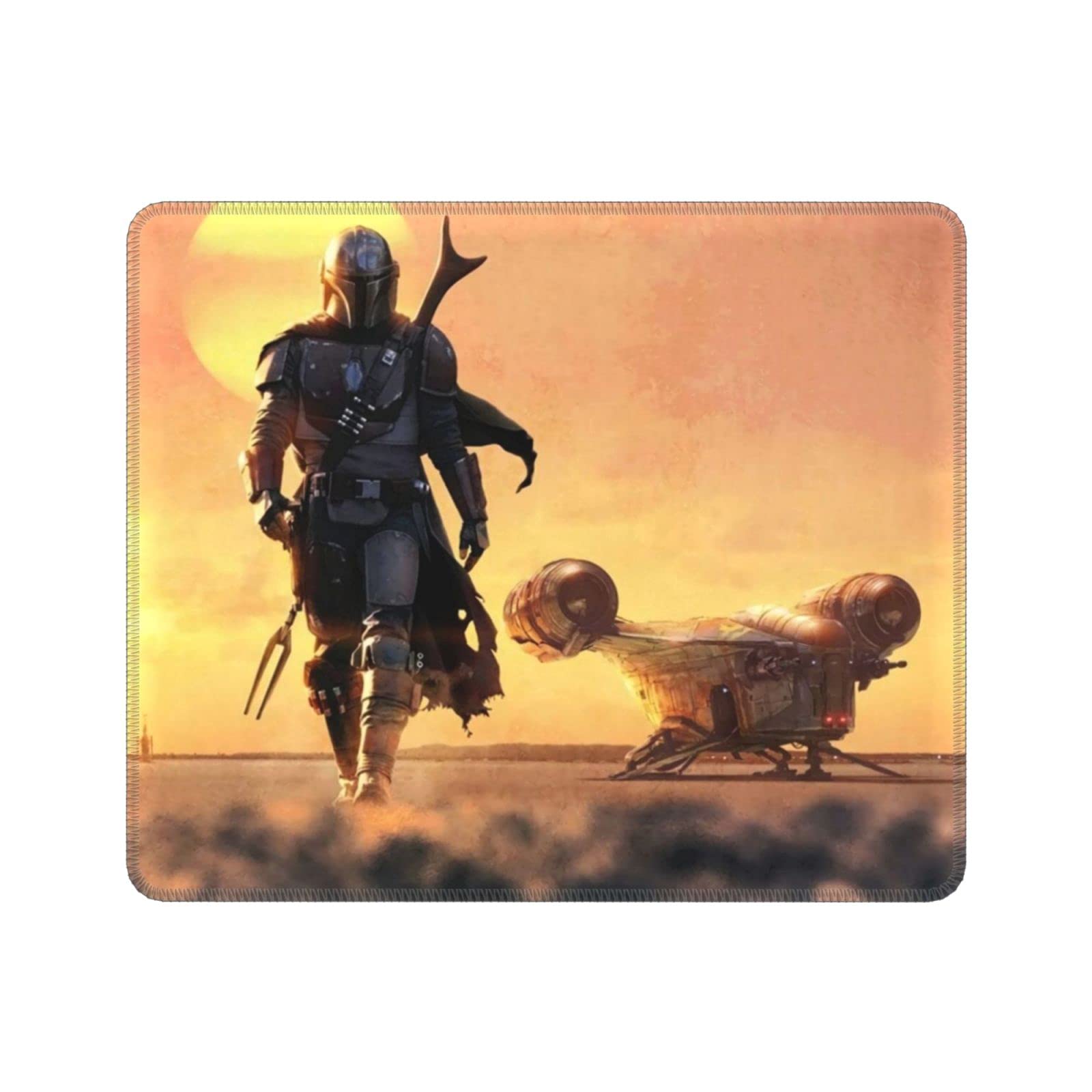 Bounty Hunter Small Gaming Mouse Pad - Non-Slip Rubber Base & Stitched Edges for PC, Laptop, Desk | Perfect for FPS, MOBA Gaming & Office Work