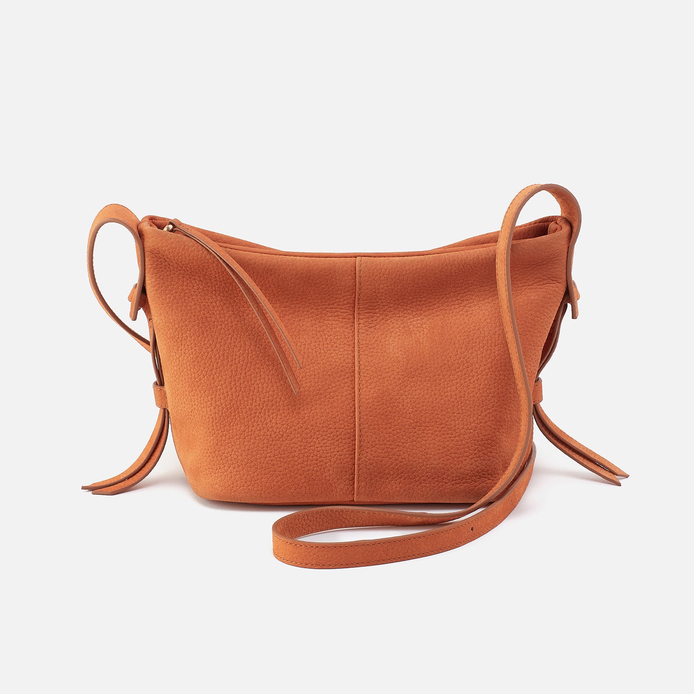 Bonita Crossbody Bag in Nubuck Leather - Stylish Marmalade Color Handbag for Women | Perfect for Work, Travel & Everyday Use