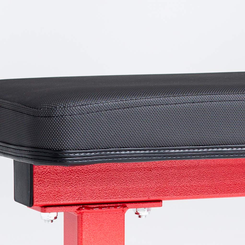 Rep Fitness FB-3000 Flat Weight Bench for Home Gym - Heavy Duty Adjustable Workout Bench for Strength Training, Dumbbell Press & Full Body Exercises - Perfect for Garage Gym & Personal Fitness Studio