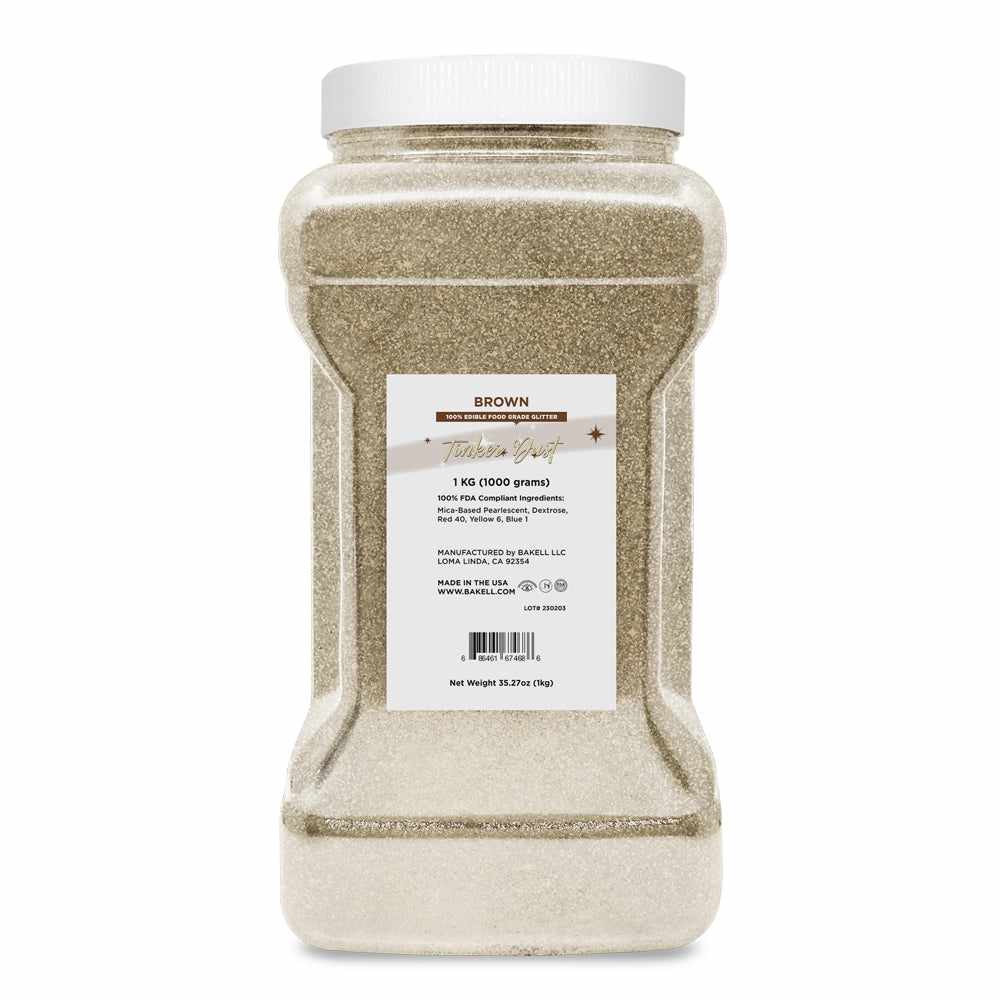 Premium Brown Tinker Dust® Glitter Bulk - 1 lb Jar for DIY Crafts, Scrapbooking & Home Decor | Non-Toxic, Fine Cosmetic Grade Glitter for Art Projects, Slime Making & Party Decorations