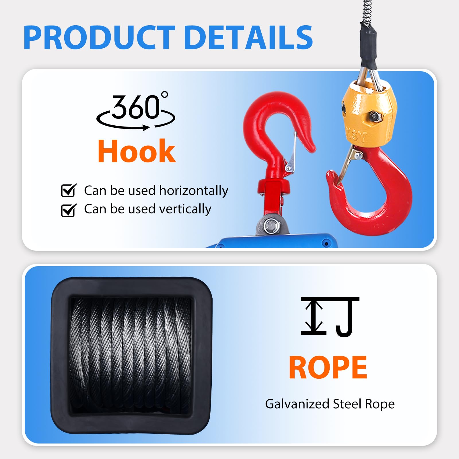 3-in-1 Electric Hoist Winch 1100LBS Capacity - 1500W Heavy Duty Power Winch with Wired/Wireless Remote Control - 110V/120V Portable Crane for Garage, Warehouse & Construction - 22.9FT Lift Height, 16FT/Min Speed & Overload Protection