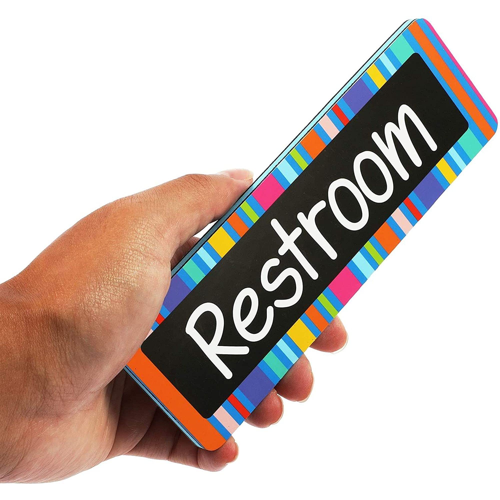 Magnetic Hall Pass for Whiteboard - 6 Pack Teacher Supplies for Classroom Organization | Perfect for Elementary, Middle & High School Classrooms