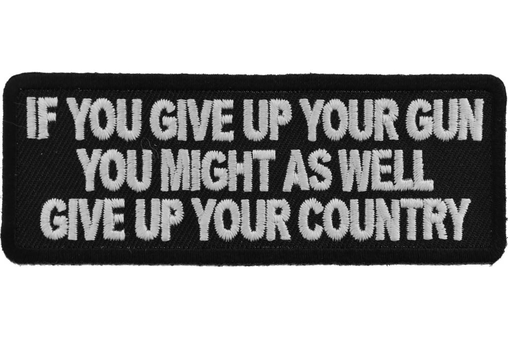 Vintage Gun Rights Patch - Patriotic 2nd Amendment Embroidered Iron-On Badge for Jackets, Hats & Bags | Perfect for Bikers, Hunters & Outdoor Enthusiasts