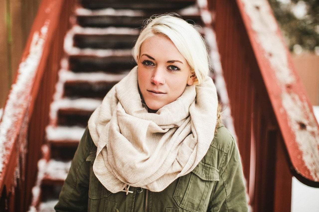Premium Himalayan Wool Shawl - Natural Color, Soft & Warm Winter Wrap - Perfect for Cold Weather, Travel & Gift Giving