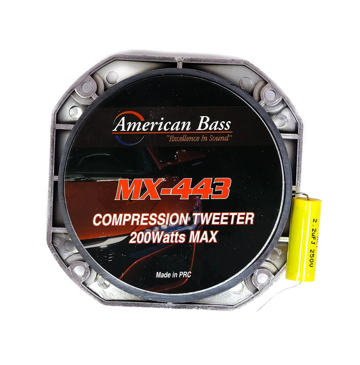 American Bass MX 700CR Super Tweeter - 125 Watts RMS High Power Car Audio Component - Perfect for Car Stereo Upgrades & Sound System Enhancement