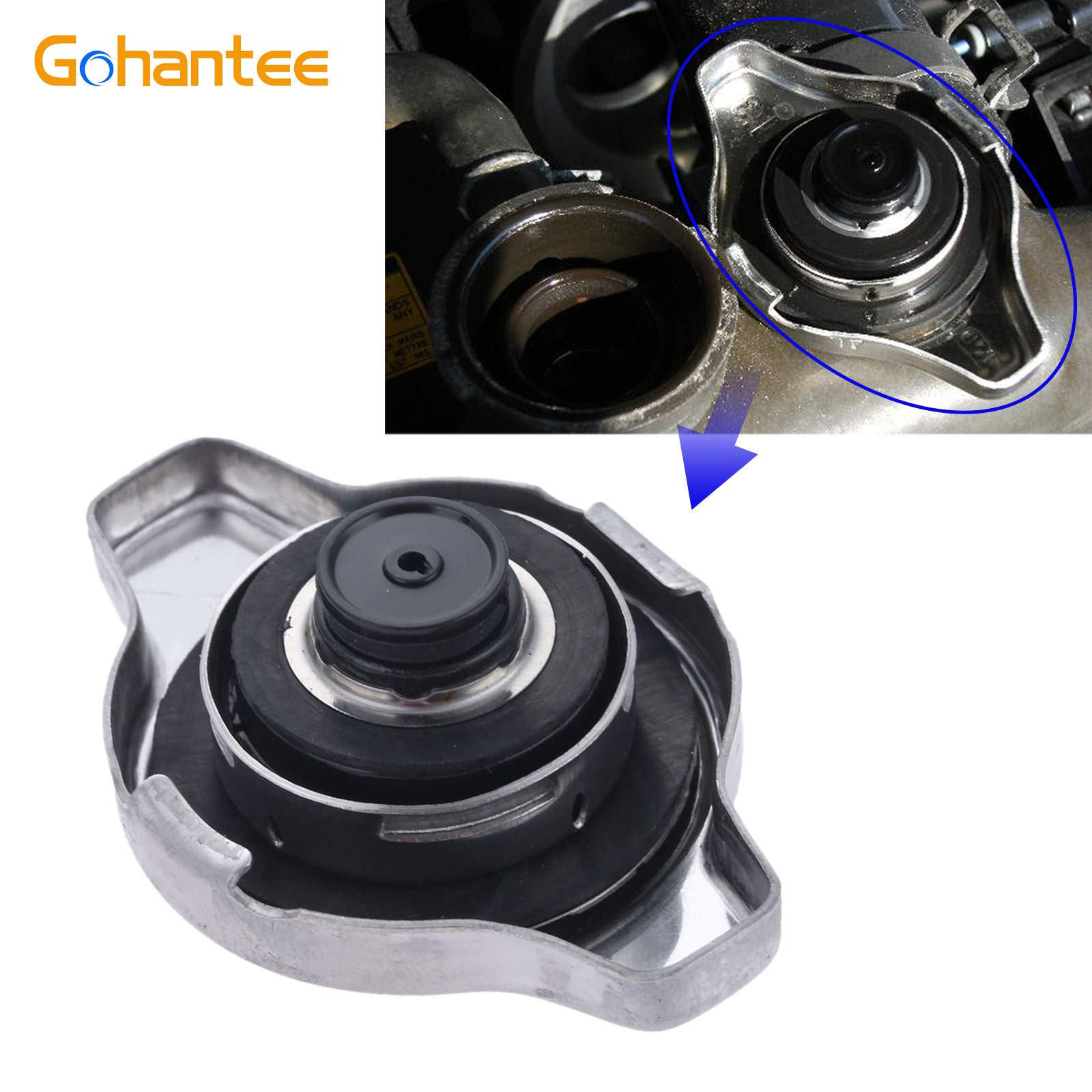 Radiator Cap Sub-Assembly Replacement 16401-31520 - Compatible with Toyota Avalon, Camry, Echo, Highlander, Prius C, Sequoia, Sienna, Solara, Tundra, Venza, Yaris & Lexus ES300h, ES350, GS300, GS430, IS300, LS430, RX300, SC430 - Perfect for Engine Cooling System Maintenance & Repair