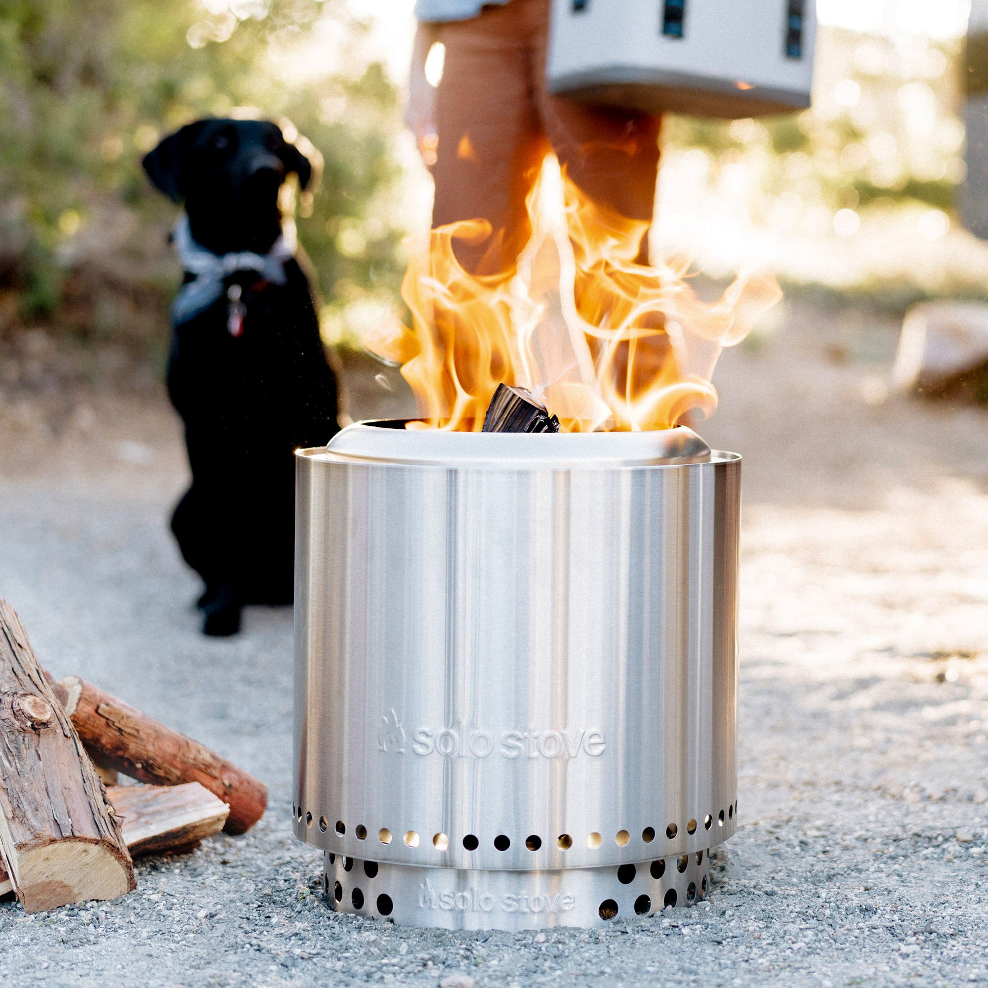 Solo Stove Ranger 2.0 Smokeless Portable Fire Pit with Stand - Outdoor Camping, Backyard, Patio, and Beach Bonfire Companion