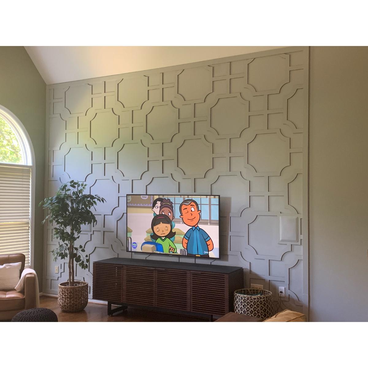 Bradley Decorative Fretwork Wall Panels - Laser Cut Wooden Room Dividers & Decorative Screens for Living Room, Bedroom, and Office Partitions