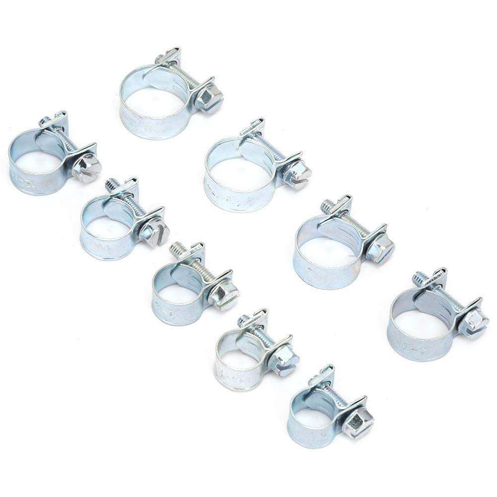 Premium Carbon Steel Hose Clamps - 135 Pcs Heavy Duty Pipe Clips Set with Wide Adjustment Range for Plumbing, Automotive & Workshop Tools | Ideal for Water Pipes, Fuel Lines & Industrial Applications