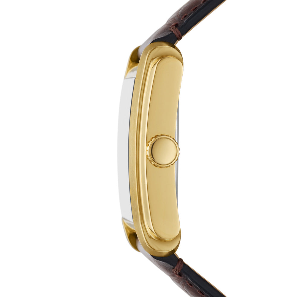 Fossil Carraway FS6011 Genuine Leather Watch for Men - Stylish & Durable Timepiece for Casual & Business Wear
