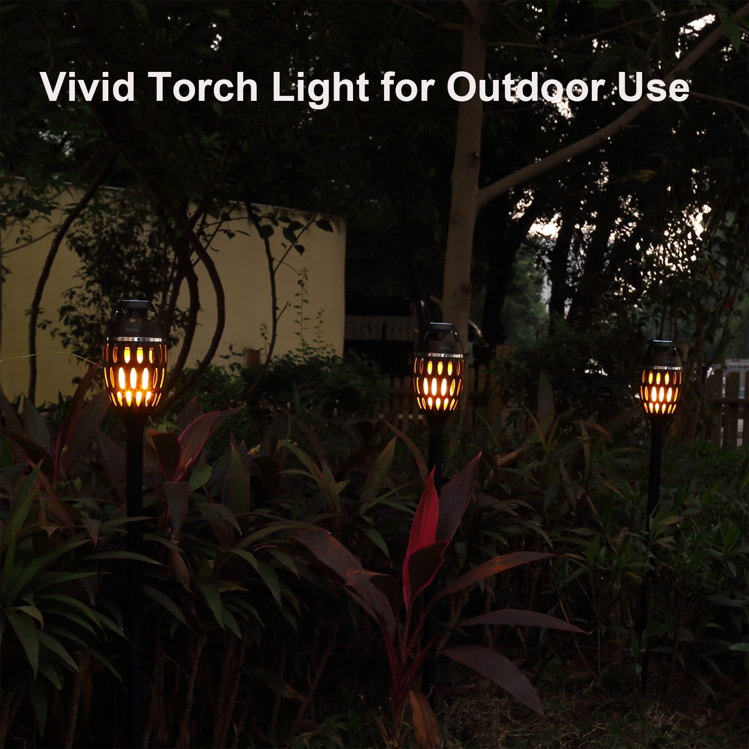 **Portable Outdoor Bluetooth Speaker with LED Tiki Torch - Wireless Waterproof Speaker for Garden, Patio, Camping & Beach - Perfect Gift for Men, Women, Dad, Mom - Birthday, Father's Day & Holiday Present**