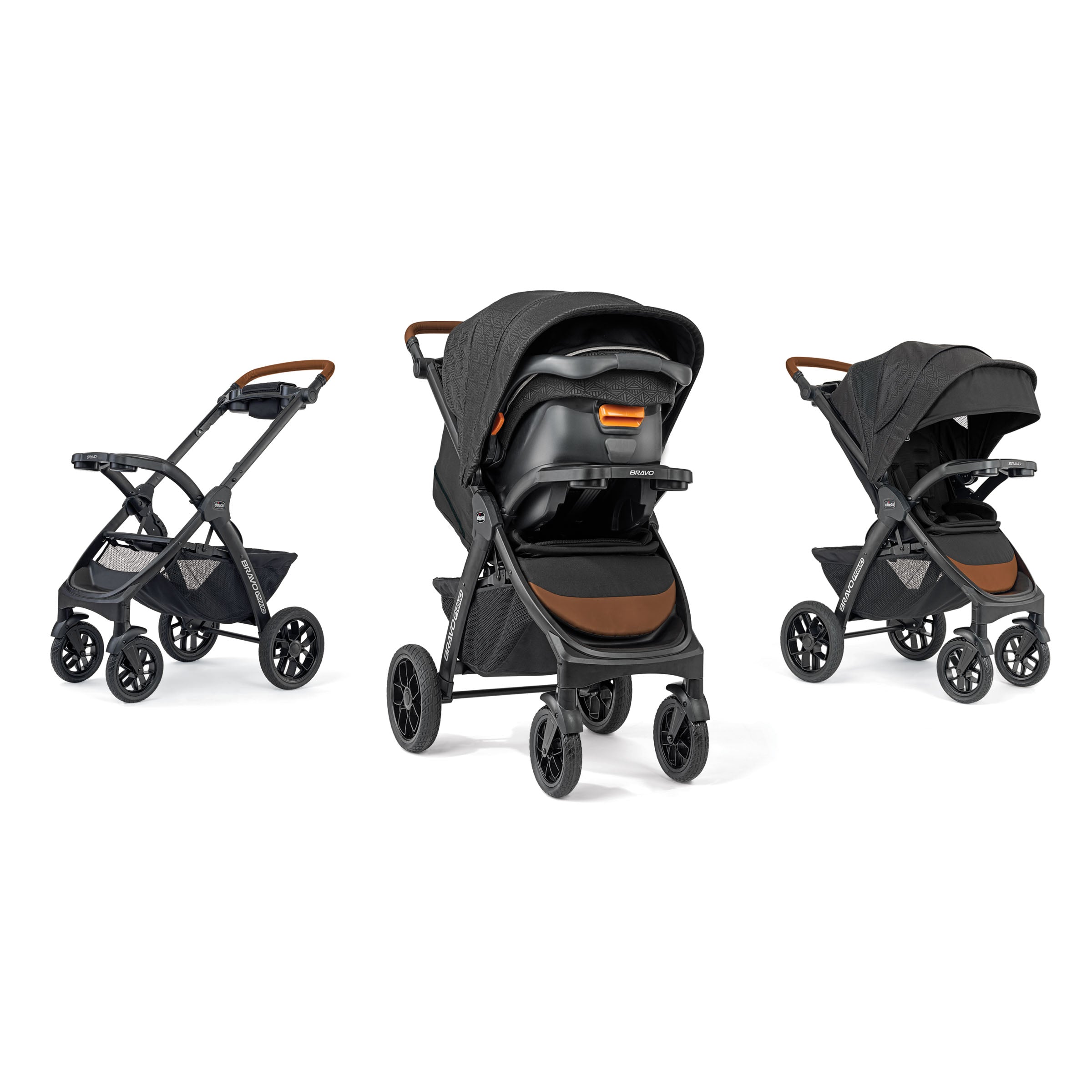Chicco Bravo Primo Trio Travel System - Lightweight Stroller & Infant Car Seat Combo for Newborns to Toddlers | Perfect for Air Travel, Shopping & Daily Outings